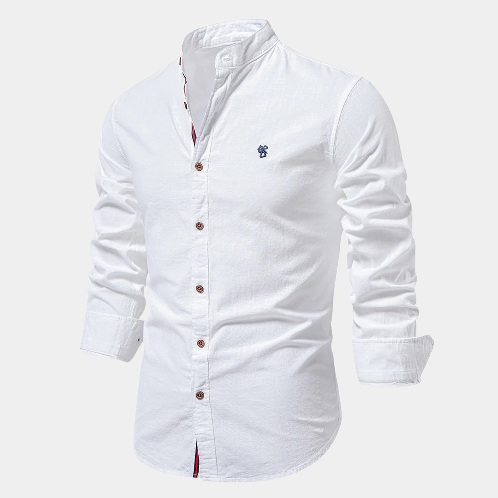 Heren overhemd lange mouwen, gemaakt van comfortabele stof voor de moderne man, tijdloze stijl.