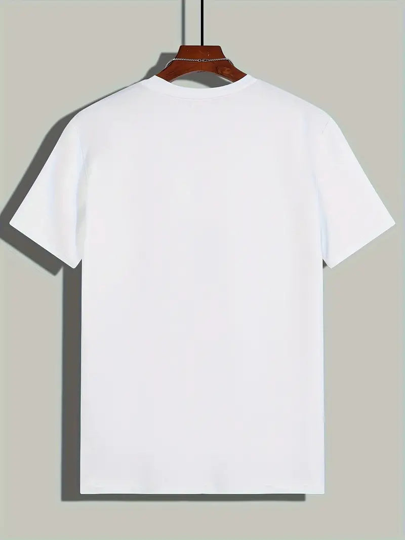 Effen heren T-shirt Nico, ideaal als veelzijdige basic voor casual herenkleding.