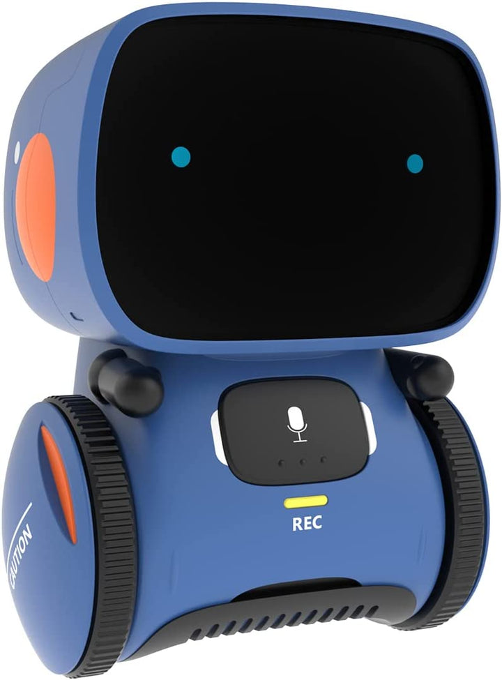 Kindvriendelijke robot met meerdere functies: zingt, danst, praat en neemt stem op, educatief en vermakelijk.