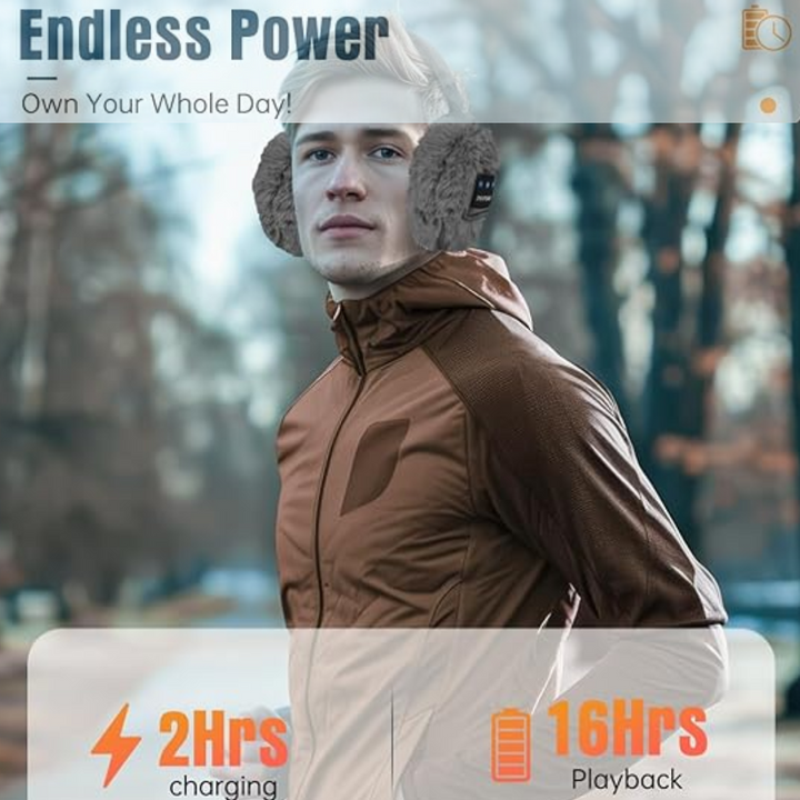 Draadloze gehoorbescherming met Bluetooth voor audio, perfect voor muziek en warmte.