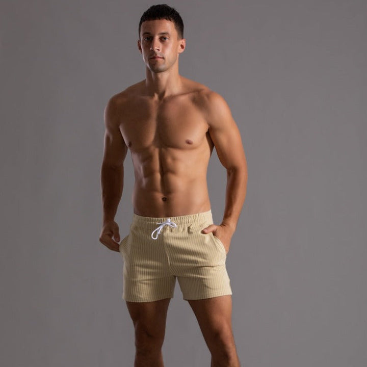 Duurzame sportshort voor heren, Axel Fit model, comfortabel voor elke sport- of vrijetijdsactiviteit.