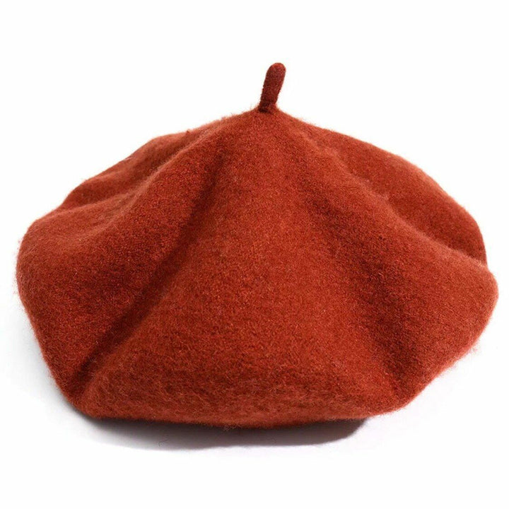 Warme wollen dames baret, een chique en comfortabel mode accessoire voor de winter.