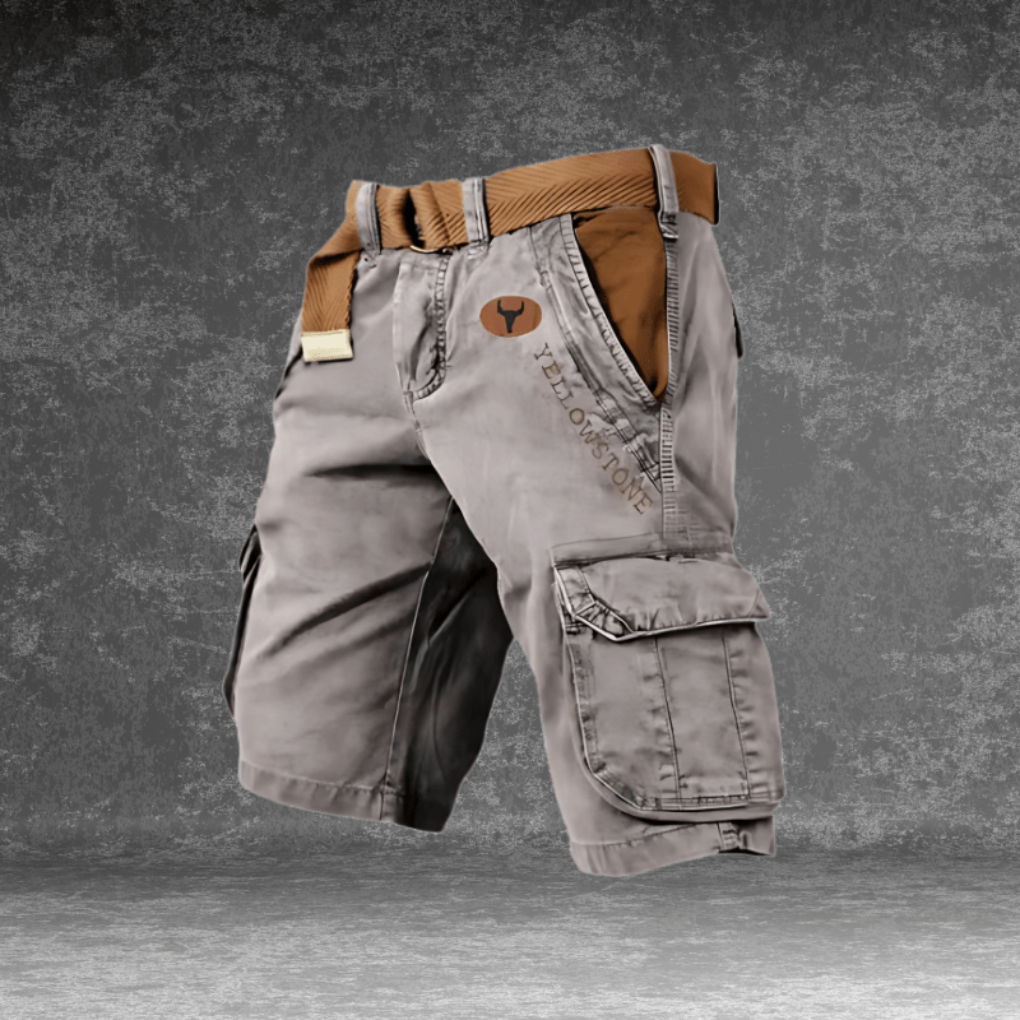 Heren cargo shorts, comfortabel en functioneel, ideaal voor zomer en casual outdoor activiteiten.