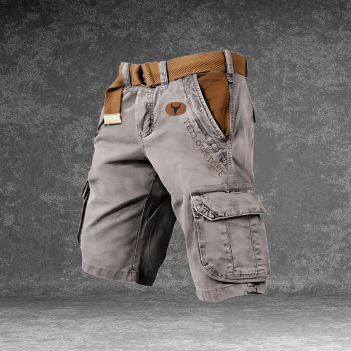 Heren cargo shorts, comfortabel en functioneel, ideaal voor zomer en casual outdoor activiteiten.