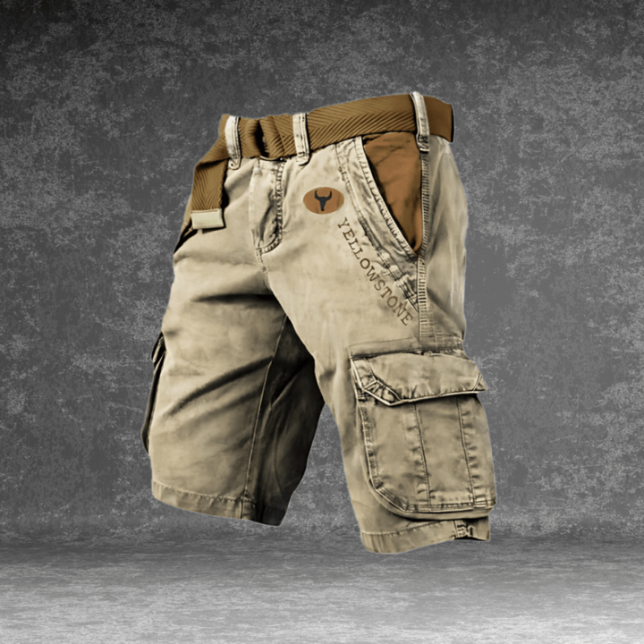 Comfortabele heren cargo shorts met meerdere zakken voor functionaliteit, geschikt voor elke outdoor avontuur.