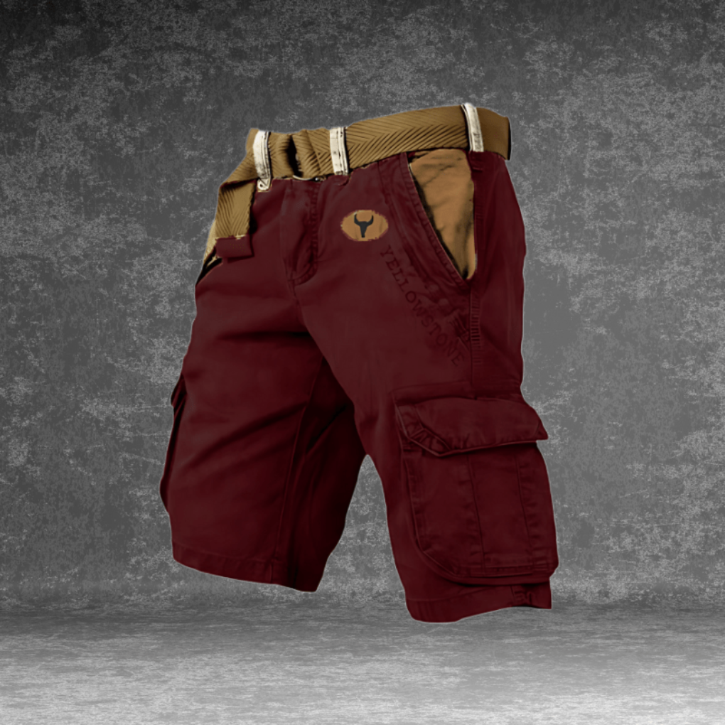 Functionele heren cargo shorts, korte broek met zakken, perfect voor comfortabele heren mode in de zomer.