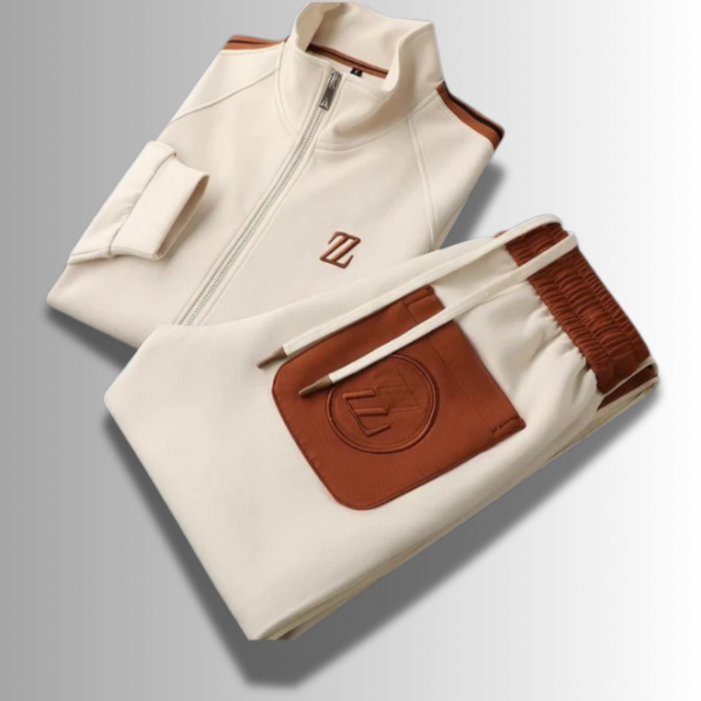 Comfortabel heren joggingpak; compleet trainingspak met capuchon en broek voor sport of ontspanning, veelzijdig en casual.