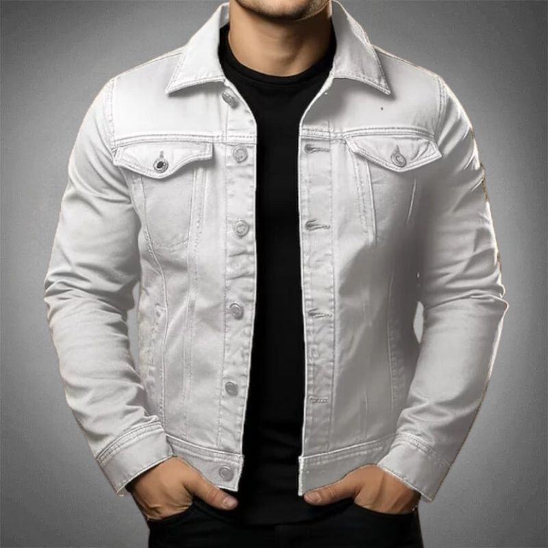 Casual heren jack met moderne details, ideaal voor dagelijkse kleding. Biedt comfort en stijl als zomerjas.