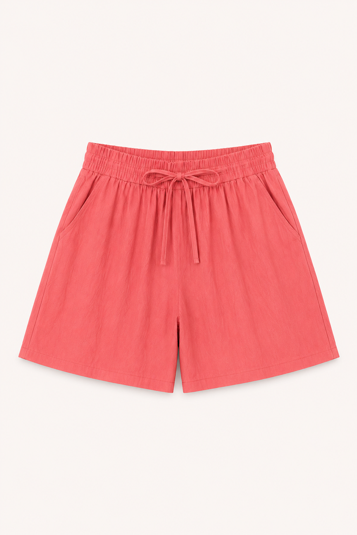 Dames casual short, comfortabel met elastische tailleband en trekkoord, geschikt voor elke zomerse dag.
