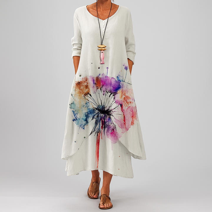 Moeiteloos elegante damesjurk, duurzaam en veelzijdig, ideaal voor casual of chic.