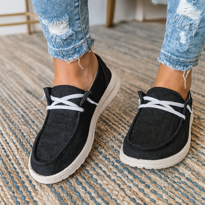 Dames veterschoenen voor dagelijks gemak. Comfortabel, lichtgewicht & ademend. Stijlvolle platte casual schoenen.