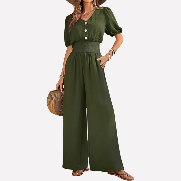 Modieuze dames tweedelige set met casual top & broek, perfect voor een comfortabele en chique look.