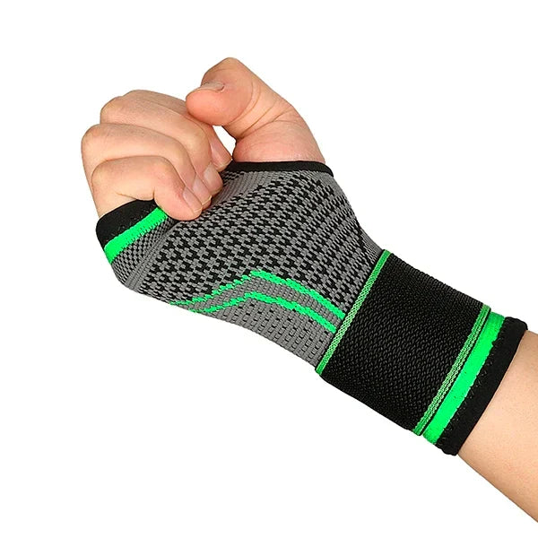 Pijnverlichtende polssteun, unisex design, helpt bij carpaal tunnel syndroom en geeft comfortabele ondersteuning.