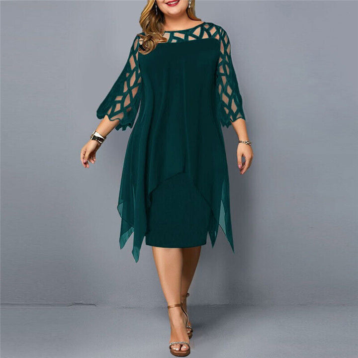 Luchtige zomerjurk voor dames; oversized midi model. Heerlijk comfortabel voor warme dagen.