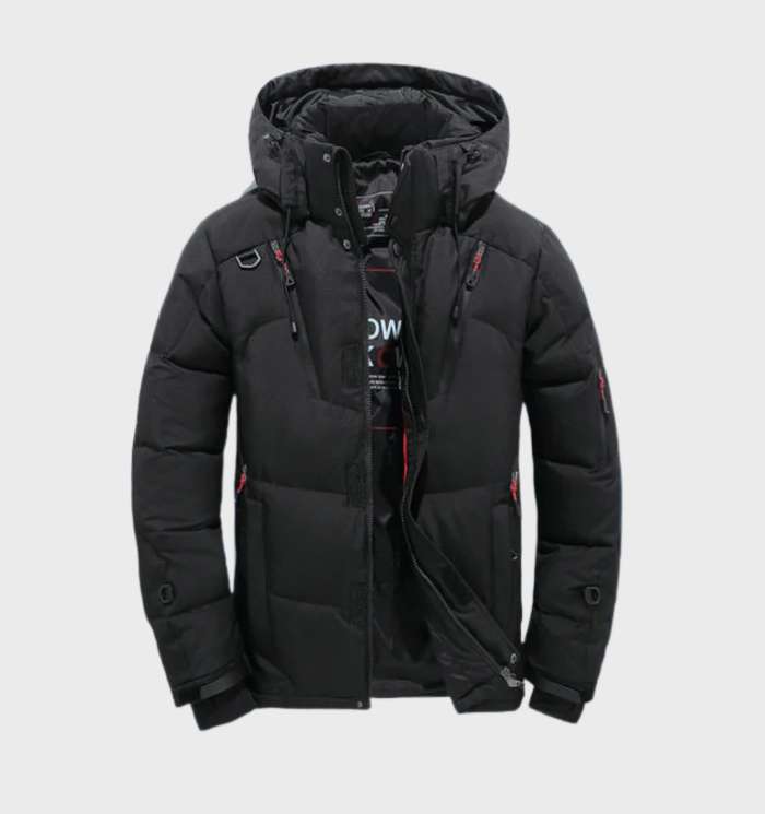 Stijlvolle heren parka, perfect als warme winterjas. Waterdicht en winddicht met capuchon voor optimaal comfort.