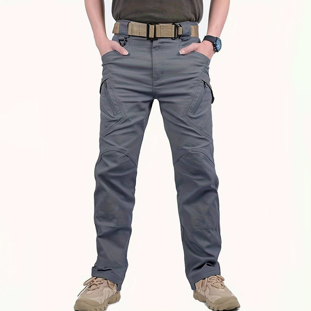 Duurzame stretch cargobroek voor heren, ideaal als werkbroek of outdoorbroek; waterafstotend.