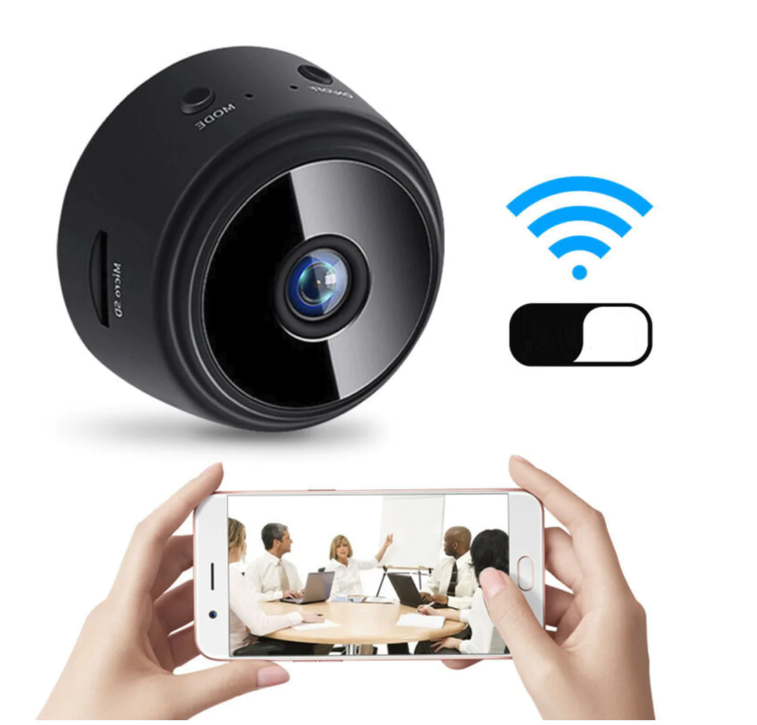 Draadloze beveiligingscamera met WiFi, 1080p HD resolutie en nachtvisie voor optimale huisbeveiliging.