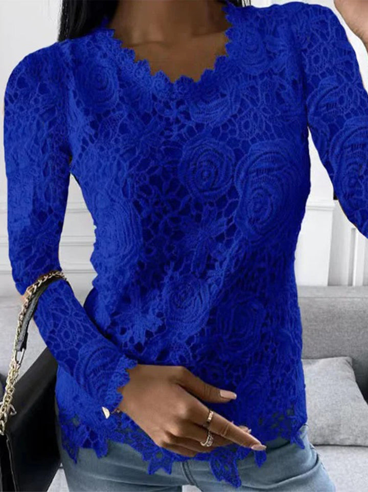 Elegante damesblouse met lange mouwen, perfecte modieuze top voor zowel zakelijke als casual vrouwenkleding.