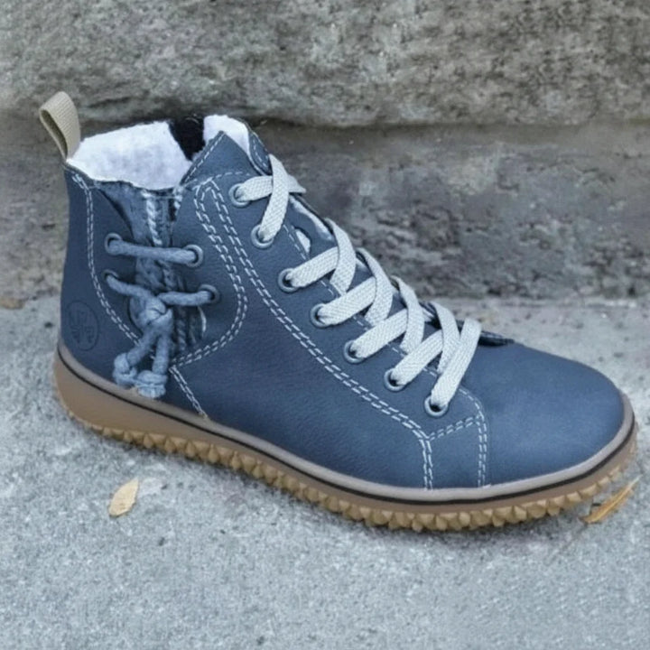 Comfortabele warme vintage winterlaarzen met antislip zool voor dames & heren, perfect voor winterse omstandigheden.