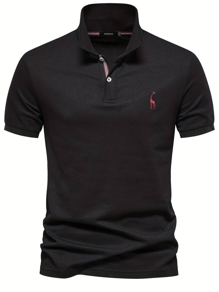 Moderne Milo heren polo met zachte textuur, perfect voor dagelijks comfort. Essentieel herfstmode item.