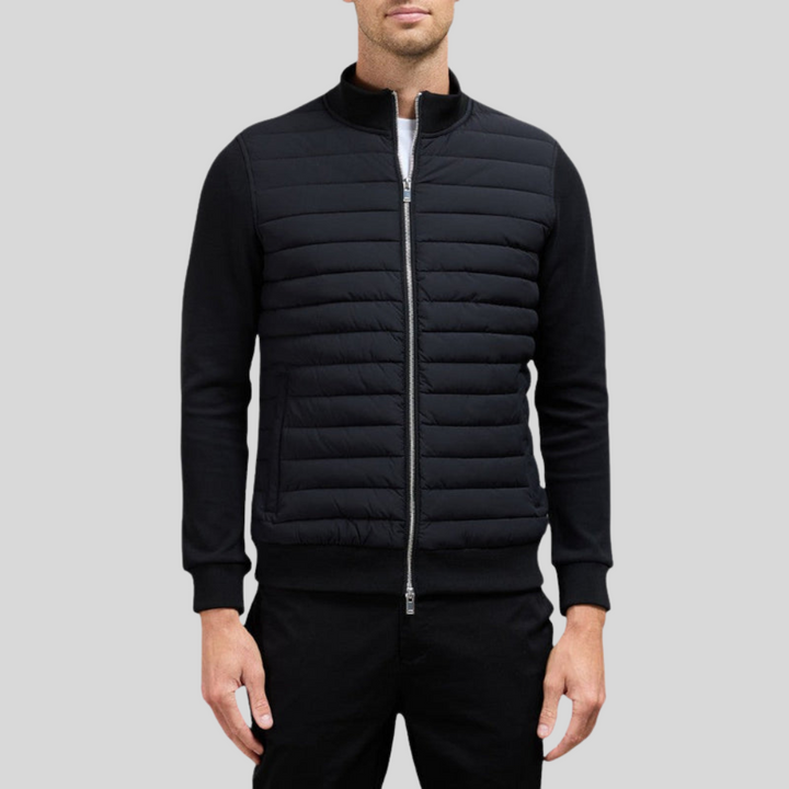 Comfortabele gewatteerde pufferjack voor heren met ritssluiting, perfect voor dagelijkse casual mode.
