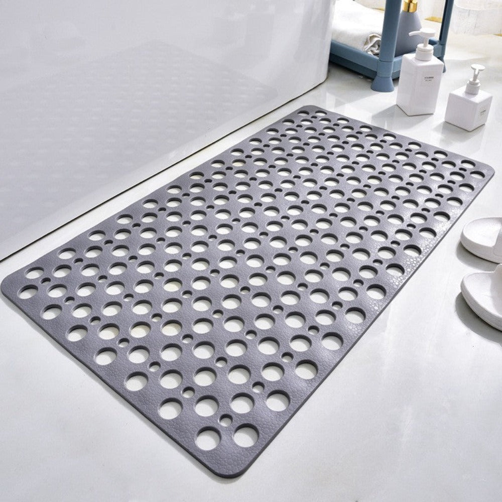 Antislip badmat voor douche, wit, voor veilige en comfortabele badkamerervaring.