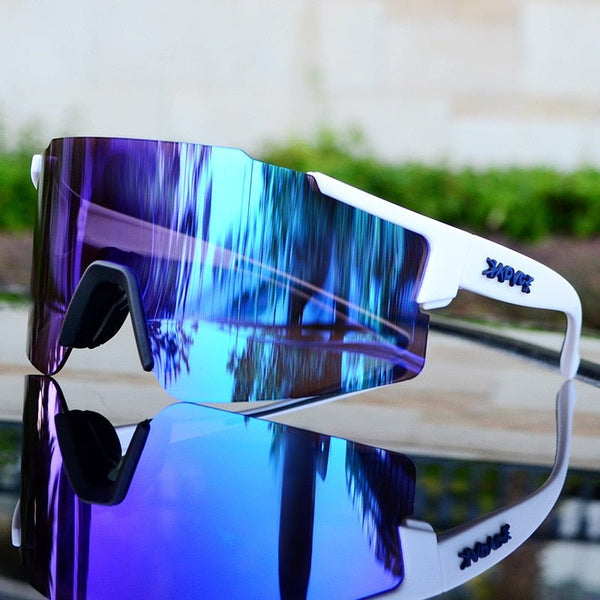 Uniseks hardloopbril en fietsbril Veloshade, spiegelglazen en UV-bescherming voor elke buitensporter.
