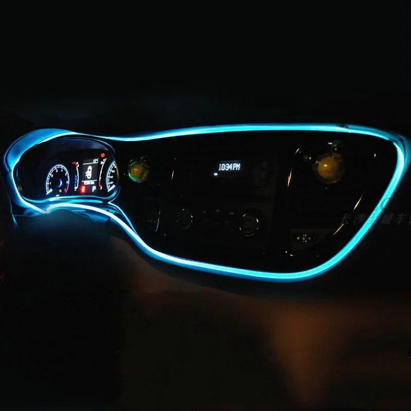 GlowLine RGB interieurverlichting: flexibele LED strip voor autodecoratie en sfeervolle auto-accessoires.