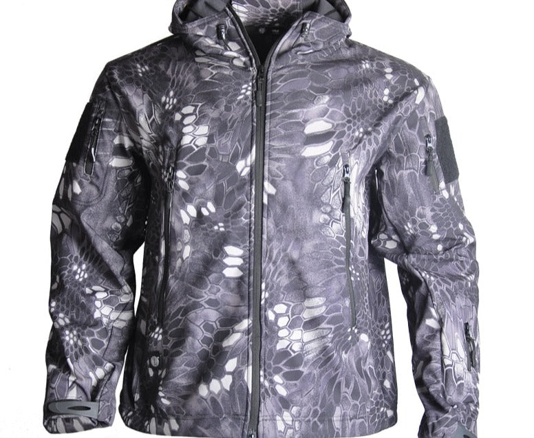 Stoere army herenjas, camouflage design, ideaal als wind- en waterdicht najaarsjack. Casual mode.