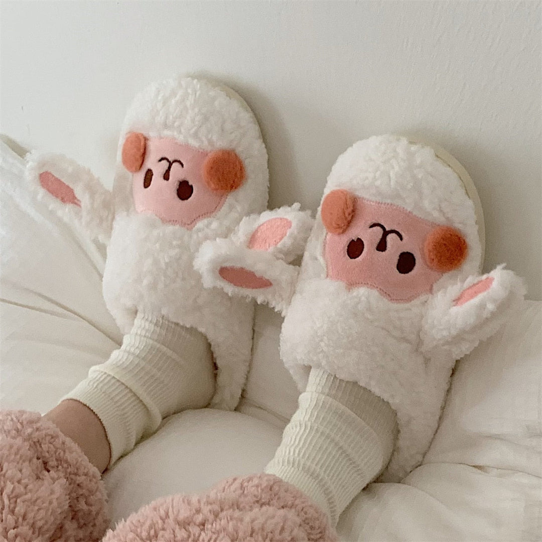 Unisex fluffy dieren pantoffels. Super zacht & warm. Perfect voor thuis.