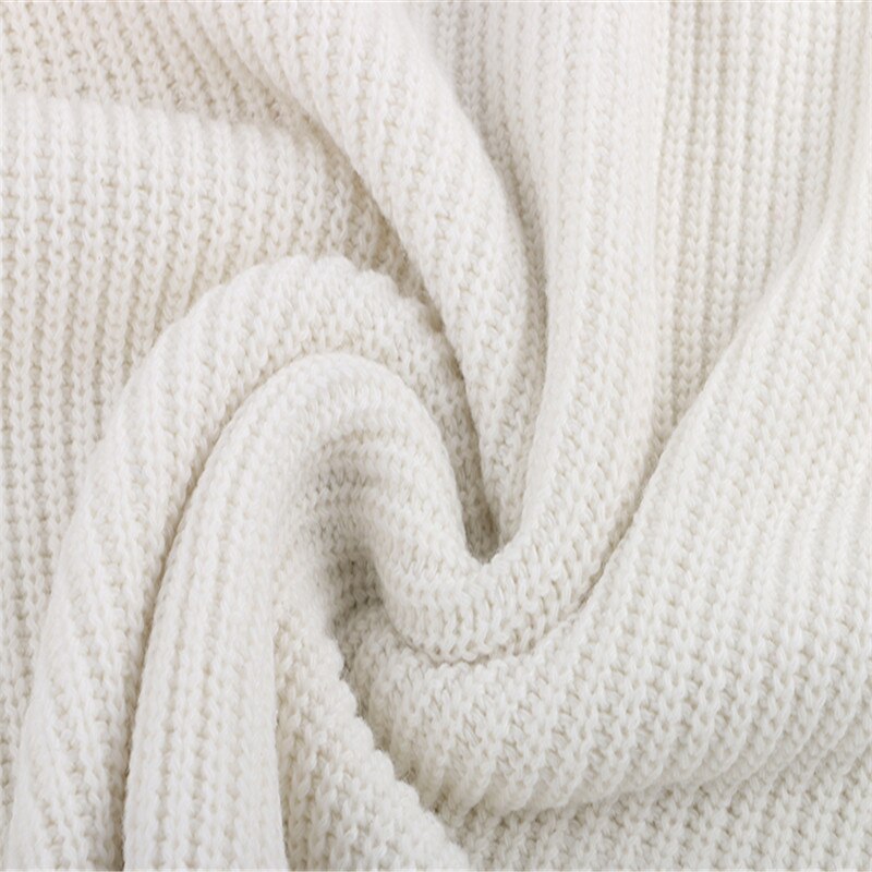 Stijlvolle damesmode: comfortabel geknoopt vest of pullover met lange mouwen en losse pasvorm, effen design.