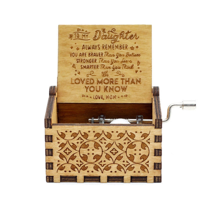 Liefdevolle muzikale verrassingsdoos, perfect ouder-kind cadeau voor feestdagen of als aandenken.