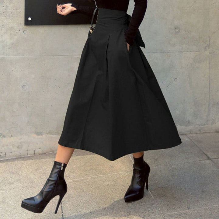 Comfortabele halflange rok voor vrouwen, een elegante toevoeging aan elke outfit en damesmode collectie.