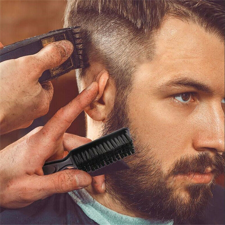 Complete herenborstel voor een perfecte look: combineert haarborstel en baardborstel voor optimale styling.