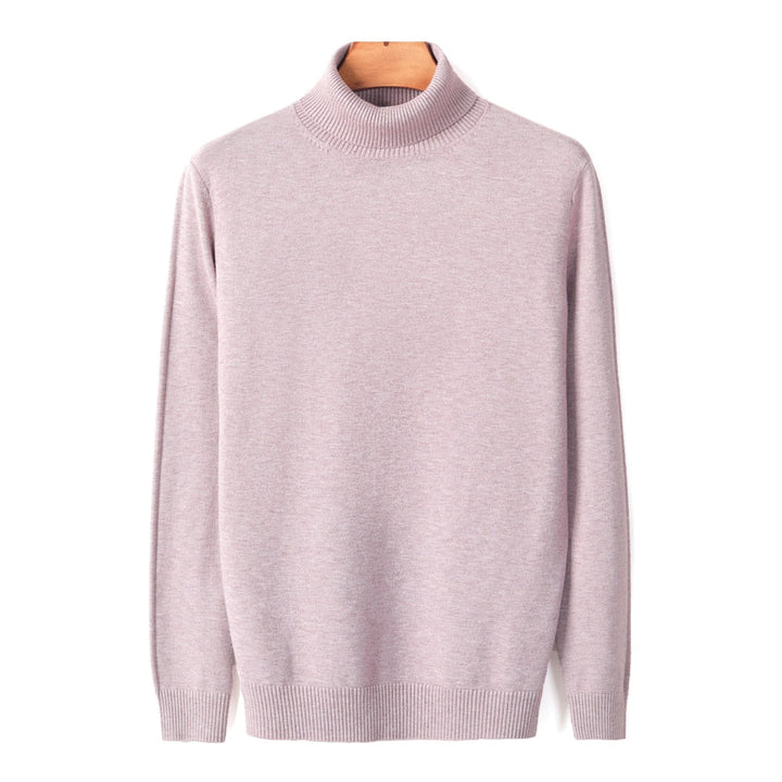 Klassieke snit heren coltrui, perfect voor een verfijnde winterse mannenmode look.