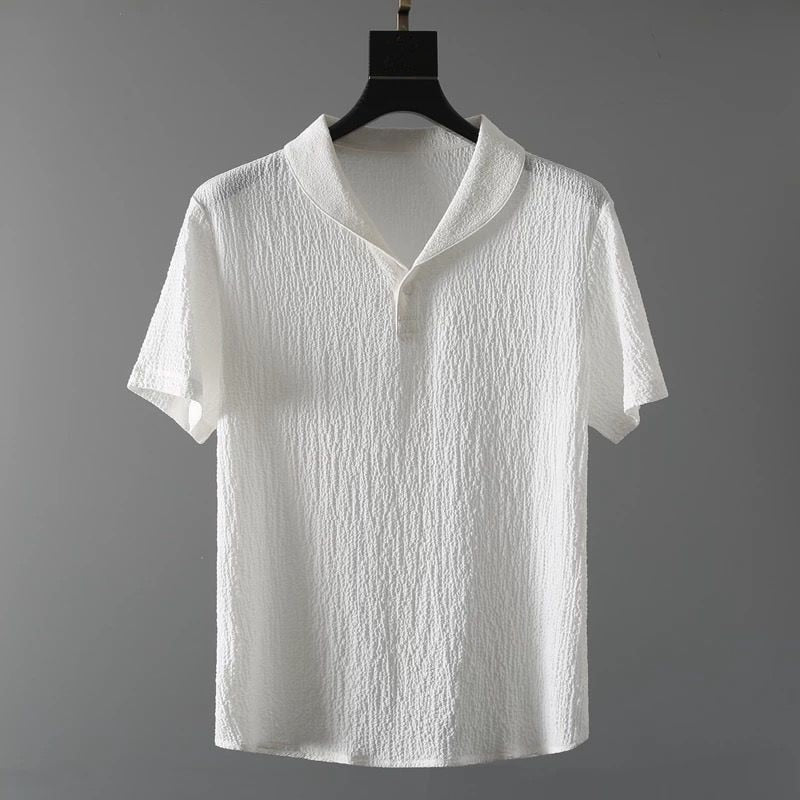 Stijlvolle heren zomer outfit. Luchtige set met shirt & broek, veelzijdig voor casual en zomerse zakelijke events.
