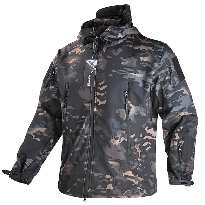 Outdoor heren armyjack, winddicht en waterafstotend. Perfect voor het najaar en diverse activiteiten.