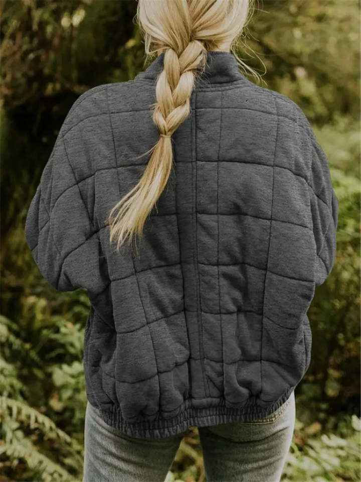 Comfortabele beige oversized jas voor dames, verdikt, ideaal als lentejas.