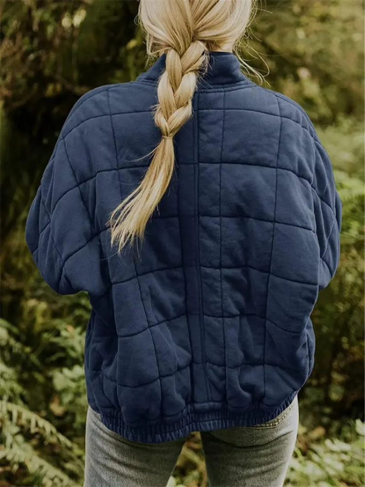 Stijlvolle oversized dames overgangsjas in bruin, verdikt, voor een trendy layered look.