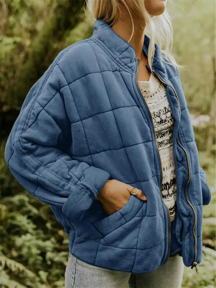 Stijlvolle oversized jas voor dames, verdikte stof, perfect voor de overgangsperiode.