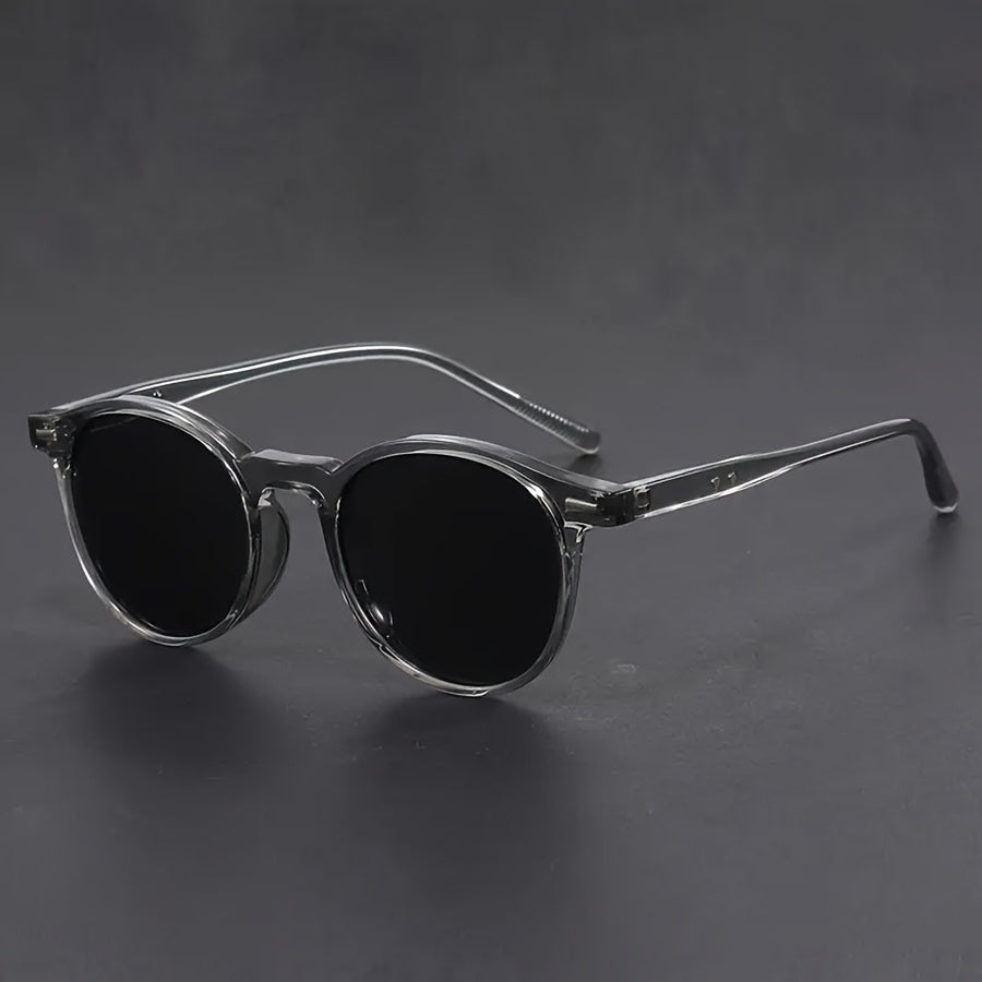 Stijlvolle heren ronde retro zonnebril in tijdloos design. Perfect voor een casual of streetstyle look.