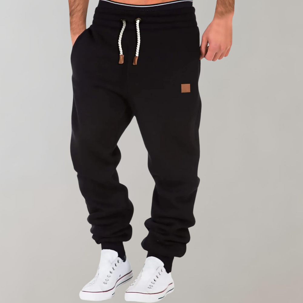 Casual heren VHM broek, veelzijdige joggingbroek, ideaal voor streetwear met comfortabele pasvorm.