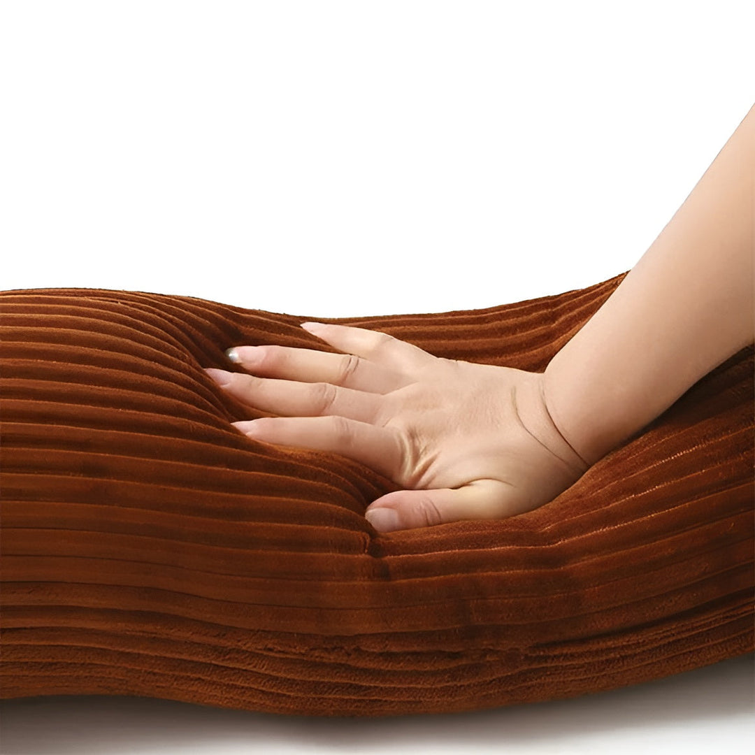 Zacht pluche teckelkussen, een ergonomisch gevormd kussen voor optimaal comfort en decoratie.