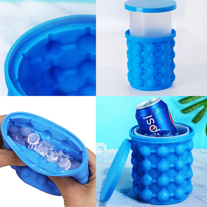 Compacte ijsblokjesmaker voor eenvoudig gebruik; perfect voor thuis en feestjes.