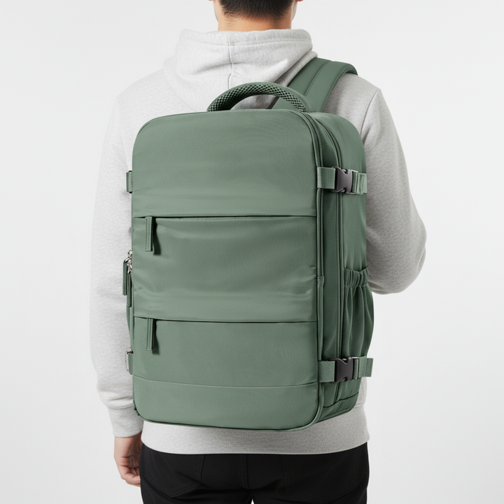 Lichtgewicht compacte reisrugzak voor moeiteloos reizen. Handige organisatie voor al je benodigdheden.