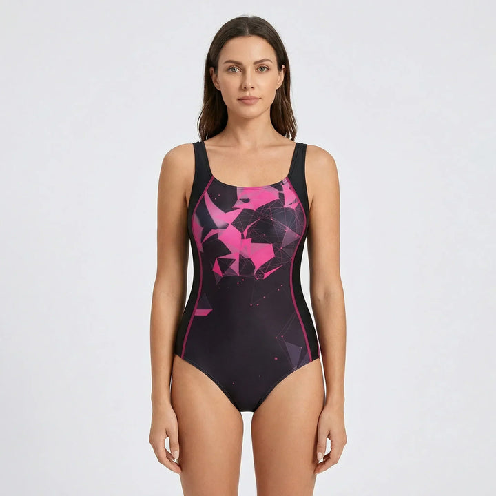 Zacht corrigerend dames badpak, comfortabele zwemkleding voor een perfecte pasvorm.