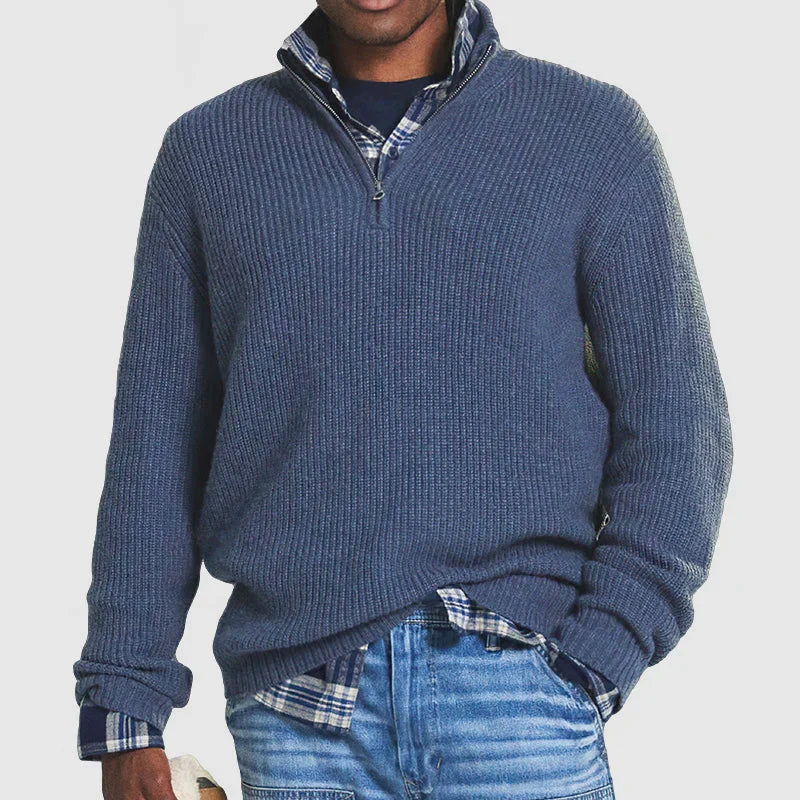 Stijlvolle Hoymans heren trui met ronde hals, veelzijdig voor casual look of werkkleding. Comfortabele pullover.