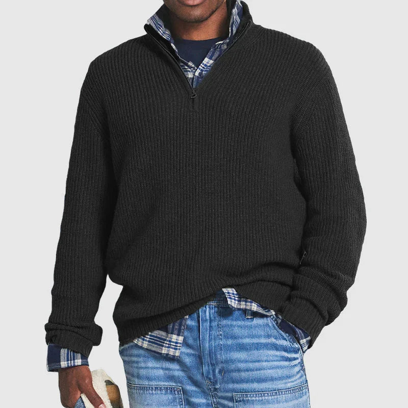 Hoymans heren pullover met ronde hals. Tijdloze, comfortabele trui voor casual mode of als basisstuk herenmode.