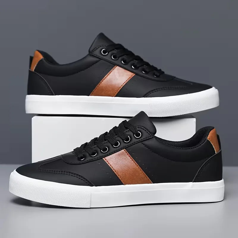 Moderne heren sneakers met veters, comfortabel en veelzijdig. Het stijlvolle accent valt op.