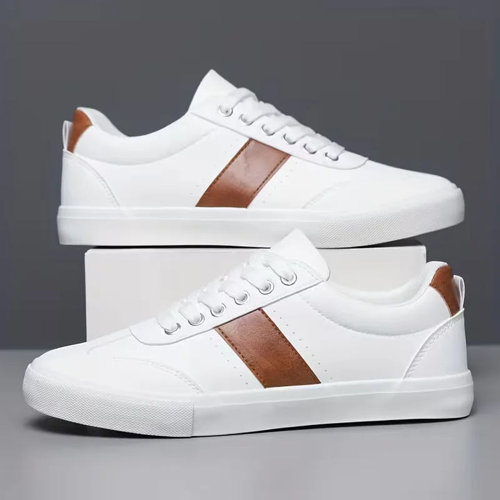 Trendy heren veterschoenen, lage sneakers met een modern accent. Perfect voor casual kleding.